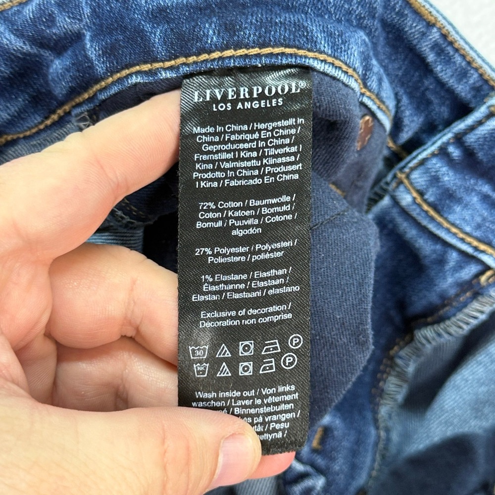 Liverpool Girlfriend Jeans Eco Logical Dark Wash Denim Everyday Casual Size 6 - Picture 7 of 8
